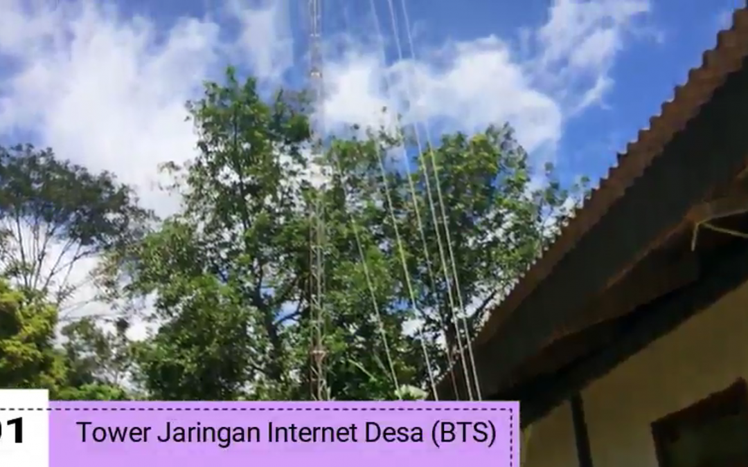 ID 00124: Tower BTS, Desa Gunungmalang Mampu Akses Internet dengan Lancar