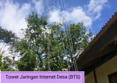 ID 00124: Tower BTS, Desa Gunungmalang Mampu Akses Internet dengan Lancar