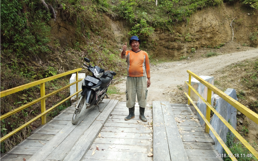 ID 00351: Desa Bandar Baru Bangun Infrastruktur Jalan dan Jembatan Menuju Lahan Pertanian