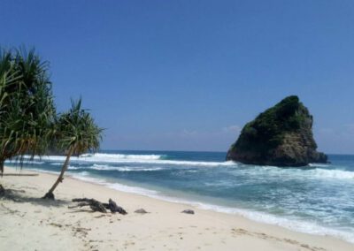 ID 00652: Pemerintah Desa Sindurejo Membangun Jalan Pantai Ngudel Untuk Menyejahterakan Masyarakat Dan Membangkitkan Ekonomi Wisata Kabupaten Malang